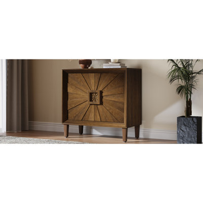 Mid-Century Modular Credenza Sideboard Buffet with Adjustable Shelves for Dining Room, Entryway & Hallway