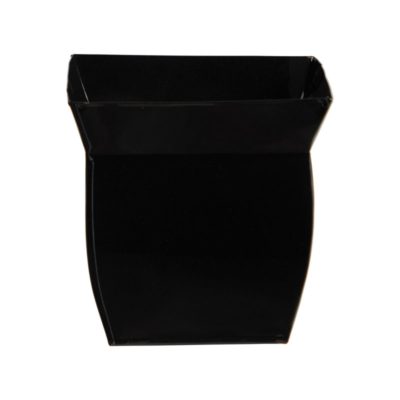 Metal Pot Planter, Black, 8" H x 8" W x 8" D