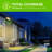 9-Watt LED Solar Power Battery Operated Outdoor Security Flood Light with Motion Sensor-87777034