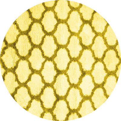 Tapis contemporains jaunes lavables à la machine 650
