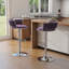 Tabouret de bar pivotant avec dossier Ginko-882844515-879315297