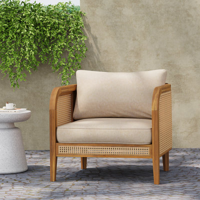 Chaise avec accoudoirs de patio Kirkby