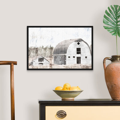 Reproduction d’art sur toile, "Broken White Barn" par Milli villa