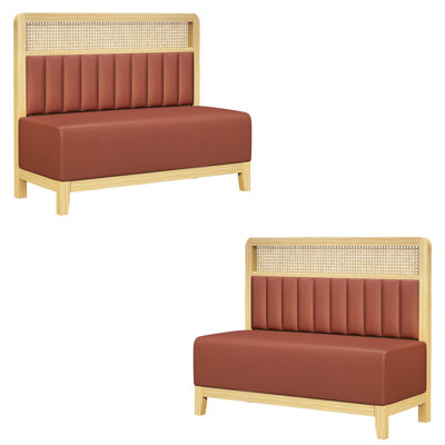 Banc rembourré simple et élégant