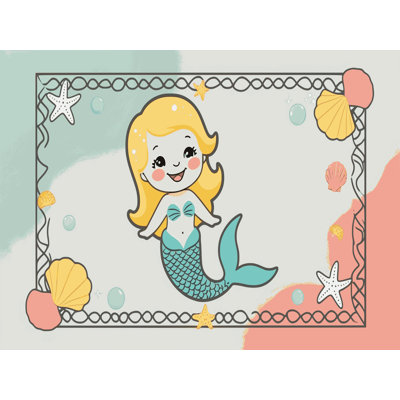 Tapis Garstang Mermaids Ocean Kids