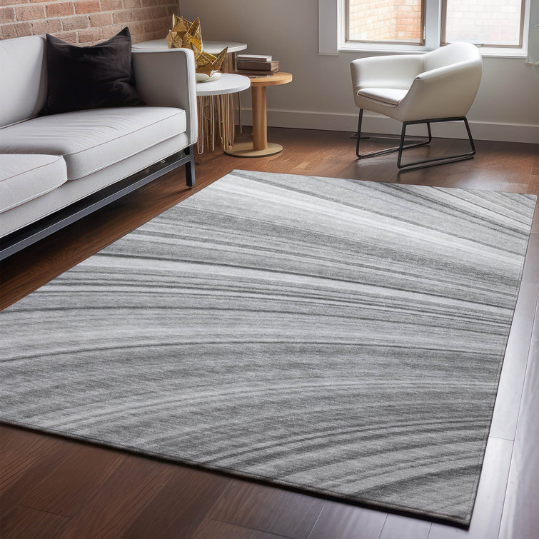 Premium Machine Washable Cerrito AMF585 Gray Rug