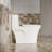 1.1/1.6 GPF Tornado Flush One-Piece Toilet Elongated, Siphonic S-Trap 12",Soft Closing Seat, Button On Tank Top ,Powerful Dual Flush MAP 1000G, Comfort Chair Seat ADA Height 17", Glossy White-123310579