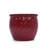 Set of 3 Ceramic Flowerpot, Modern Planter for Patio, Garden, Windowsill - Red-1716777321