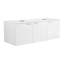 Meuble-lavabo moderne (avec meuble-lavabo et lavabo), 48 po de rangement