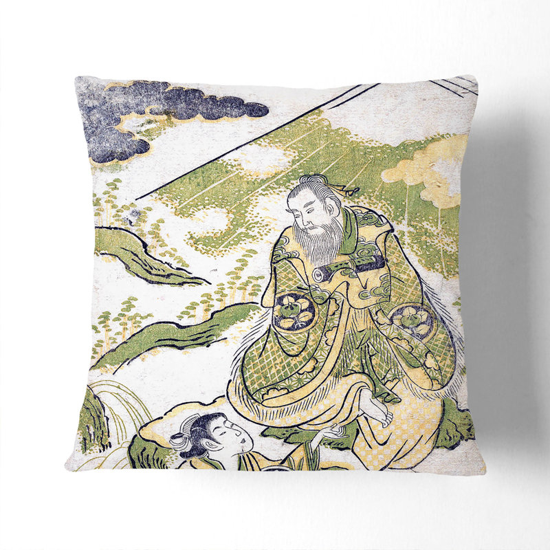 Floral Square Throw Cushion, 55 x 55 cm, White