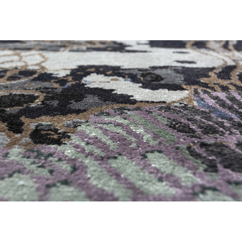 Contemporary Hand Knotted Silk Area Rug