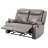 Contemporary Gray Padded Love Seat
