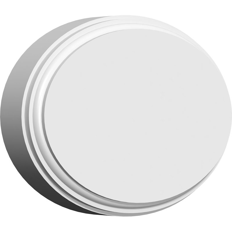 Rosette standard Dalton avec bord biseauté, H 3,25 po x l 5 po x P 0,75 po