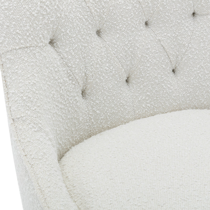 Chaise de bureau Tindal, Blanc