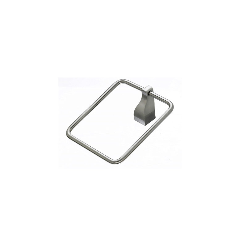 Aqua  Towel Ring, Brushed Satin Nickel