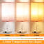 Ensemble de 2 lampes de table pour la chambre à coucher, à intensité variable 3 couleurs 18 po, avec chaînette et prises de courant, 2 ampoules incluses-117987396-117987398