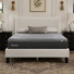 Ensemble de lit plateforme tapissier et matelas, matelas en mousse viscoélastique gélifiée 16 "