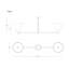 Moderne 2-Light Chandelier