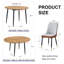 Ensemble de table et de chaises. Table de salle à manger moderne en bois aggloméré extensible. La table a une conception télescopique, adaptée aux rassemblements de différentes tailles.