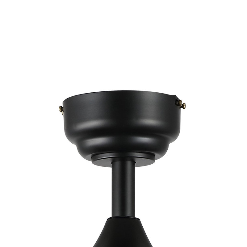 Ventilateur de plafond à 5 pales de 52 po avec télécommande et ensemble d'éclairage inclus Bristal, Noir