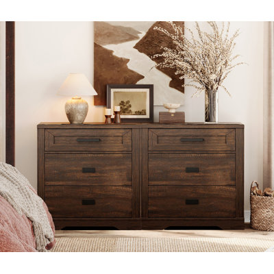 Laziza 6-Drawer Manufactured Wood Dresser 