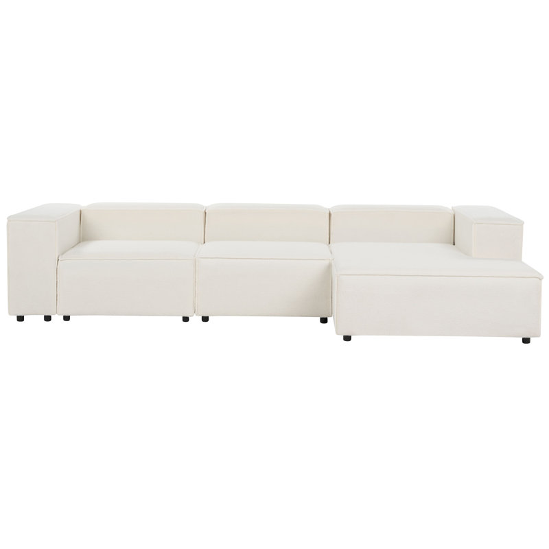 APRICA 3 Seater Boucle Sofa & Chaise, Right Hand Facing, 68" H x 326" W x 67" D