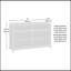 Commode, finition bleue