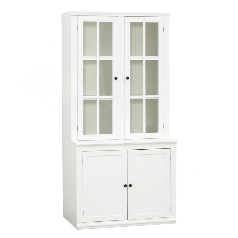 Vitrine polyvalente avec portes en verre doubles pour la maison et les espaces de travail