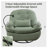 Betzabe Oversize 44.8" W Faux Leather Power Recliner, Voice Control, USB, Bluetooth, 270° Swivel-91822073