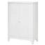 Armoire en métal, blanc, portes doubles et tablettes réglables pour les outils de nettoyage de garage, rangement industriel blanc l 29,5 po x P 13 po