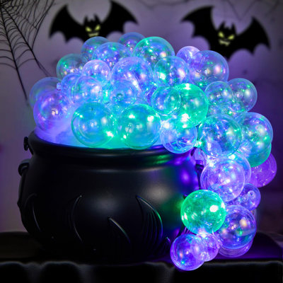 Ensemble de bricolage à DEL avec chaudron de sorcière bouillonnante, couleurs changeantes à 8 modes lumineux