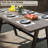 59'' x 29.5'' Rectangle Rustproof Patio Dining Table w/ 1.93'' Umbrella Hole
