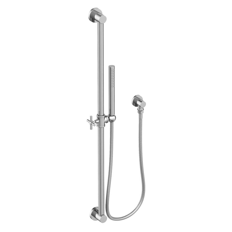 Slide Bar With Single Function Hand Shower Set