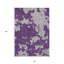 Tapis d'extérieur lavable abstrait mauve et lavande 10 pi x 14 pi