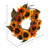 Faux Sunflower Polyester 24'' Wreath