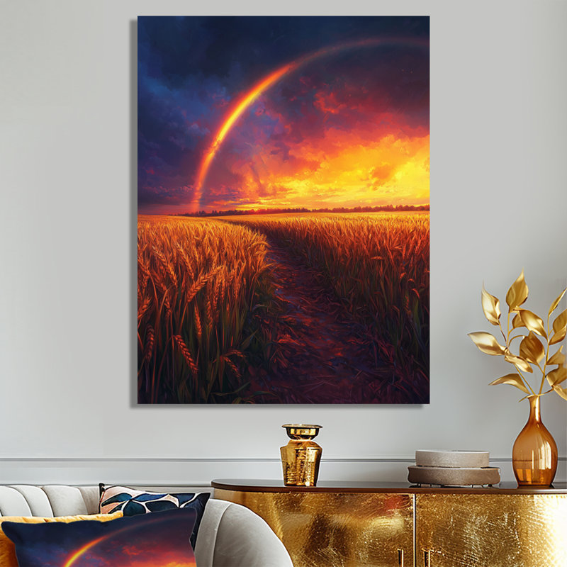 Maidste - Landscapes Wall Art Living Room, 32" H x 16" W, Wrapped Canvas, Does Not Apply