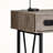 Iglehart 3-Drawer Light Brown Finish Computer Desk with Metal Legs, 30.57" H X 47.14" W X 23.5" D-1709445615