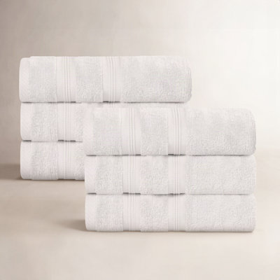 6-Piece Zero-Twist Quick-Dry Cotton Towel Set