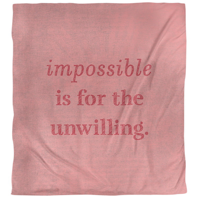 Housse de couette simple quote impossible, Housse de couette pour très grand lit, Rouge