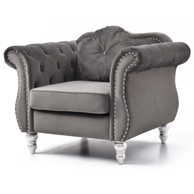 Chaise transitionnelle élégante, Gris foncé