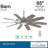 65" Barn 10 - Blade LED Smart Standard Ceiling Fan with Remote Control and Light Kit Included-43006878