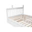 Lit superposé simple blanc avec lit gigogne simple et garde-corps, options de rangement - lit en bois massif pour lit gigogne, adultes fonctionnels-23843025