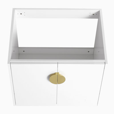 24 Inch Soft Close Doors Bathroom Vanity With Sink, For Small Bathroom