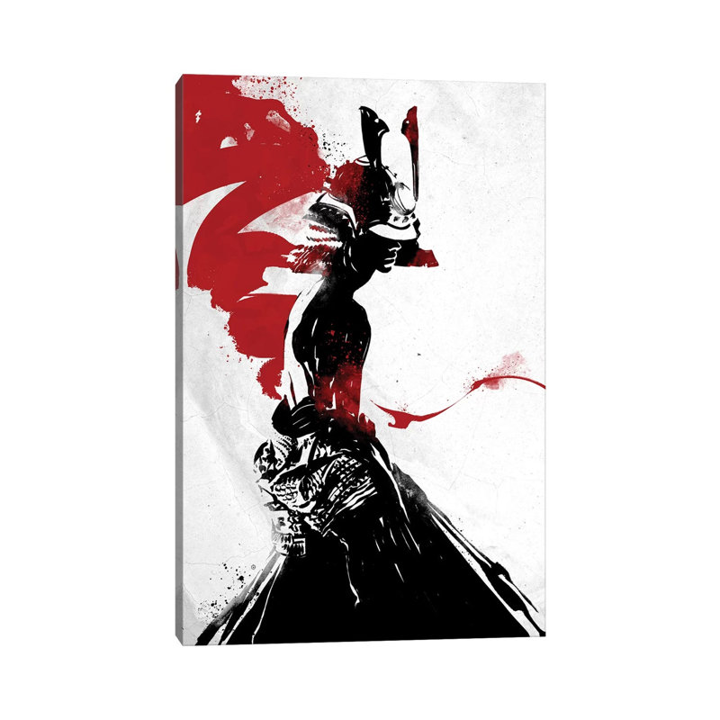 Samurai Girl by Nikita Abakumov - Wrapped Canvas Print, 45.72cm H x 30.48cm W x 1.91cm D