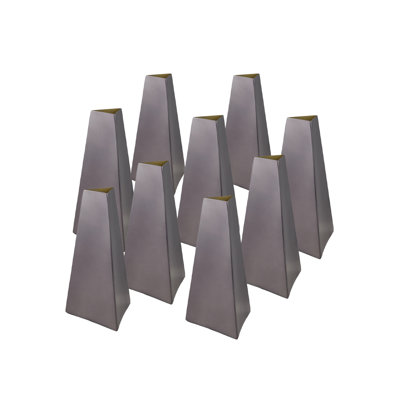 Vase en acier inoxydable Orren Ellis Triova - parfait pour les fleurs fraîches et séchées, décor sculptural pour manteaux, tables basses et bureaux, centre de table