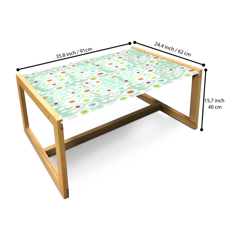 Jake-Tyler Sled Coffee Table, 90cm H x 62cm W x 40cm D