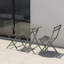 Ensemble bistro 3 pièces de table ronde pliable et chaises-769645461