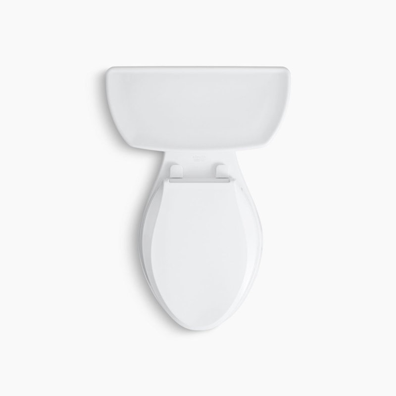 Wellworth® 1.28 GPF Water Efficient Elongated Two-Piece Toilet (Seat Not Included), White