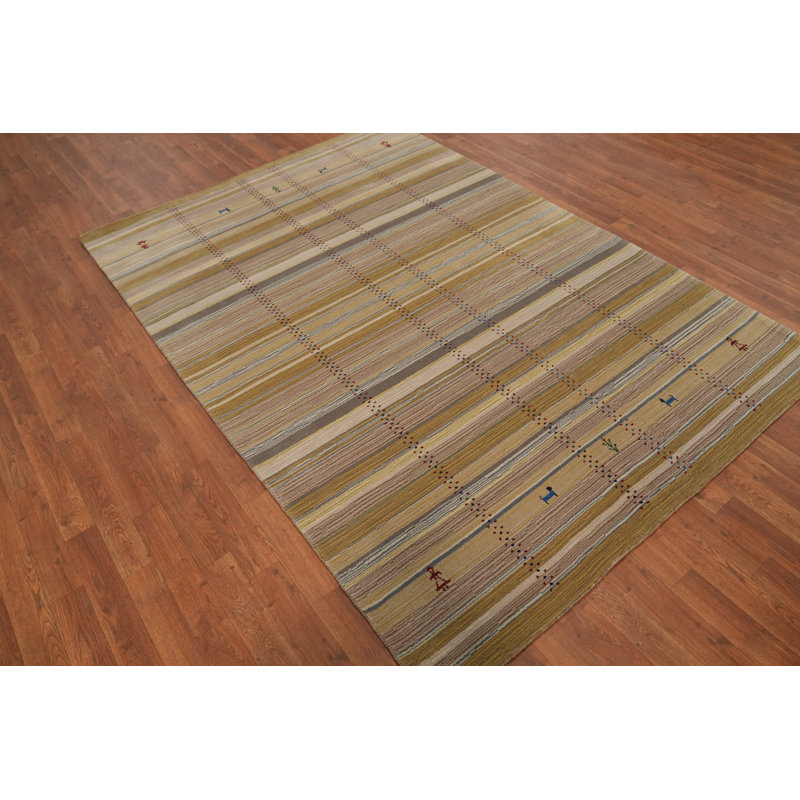Tapis tribal fait à la main 5 x 8 po