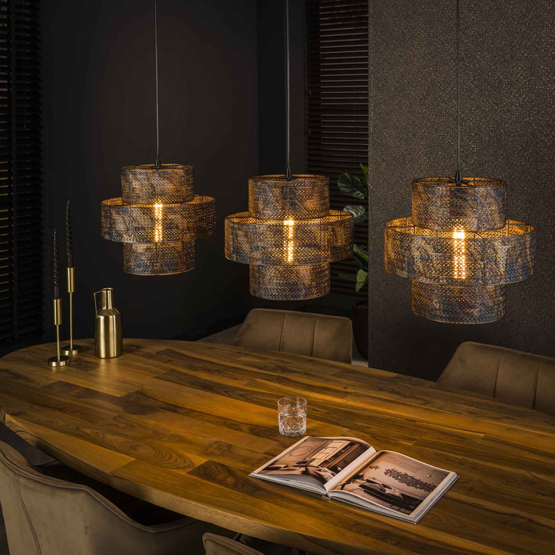Antez 3 - Light Antique Bronze Pendant